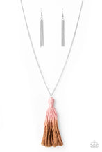 Load image into Gallery viewer, brought✽to✽you✽by✽blingflingbykattotally-tasseled-pink-necklace✽paparazzi-accessories
