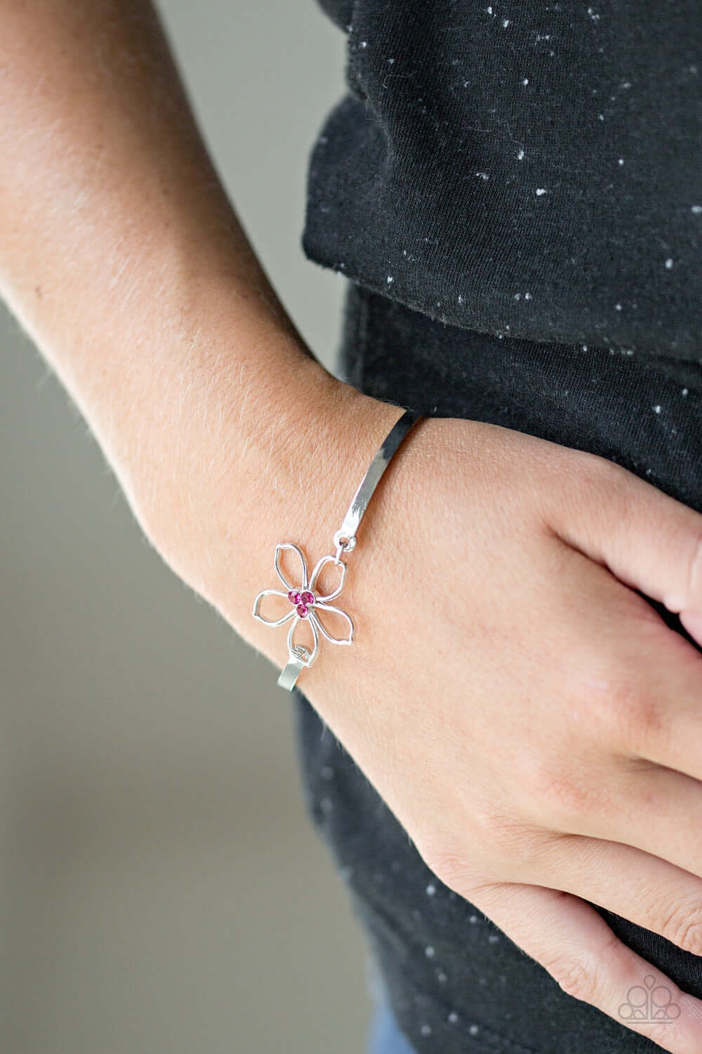 Paparazzi Accessories ✽ Hibiscus Hipster - Pink Bracelet✽Flat Rate Ship $4.50✽ - Image #2
