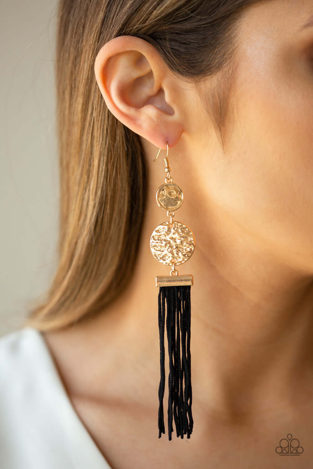 Paparazzi Accessories ✽ Lotus Gardens - Gold Earrings✽Flat Rate Ship $4.50✽ - Image #2