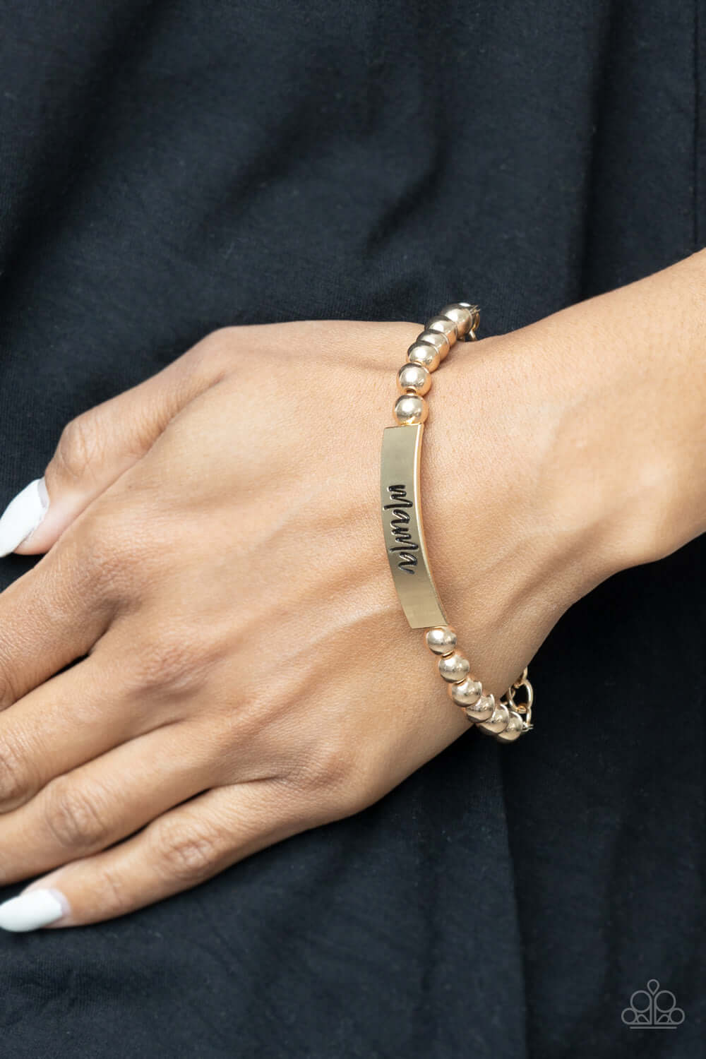 Paparazzi Accessories ❋Mom Squad - Gold Bracelet❋ Flat Rate Ship $4.50❋ - Image #2