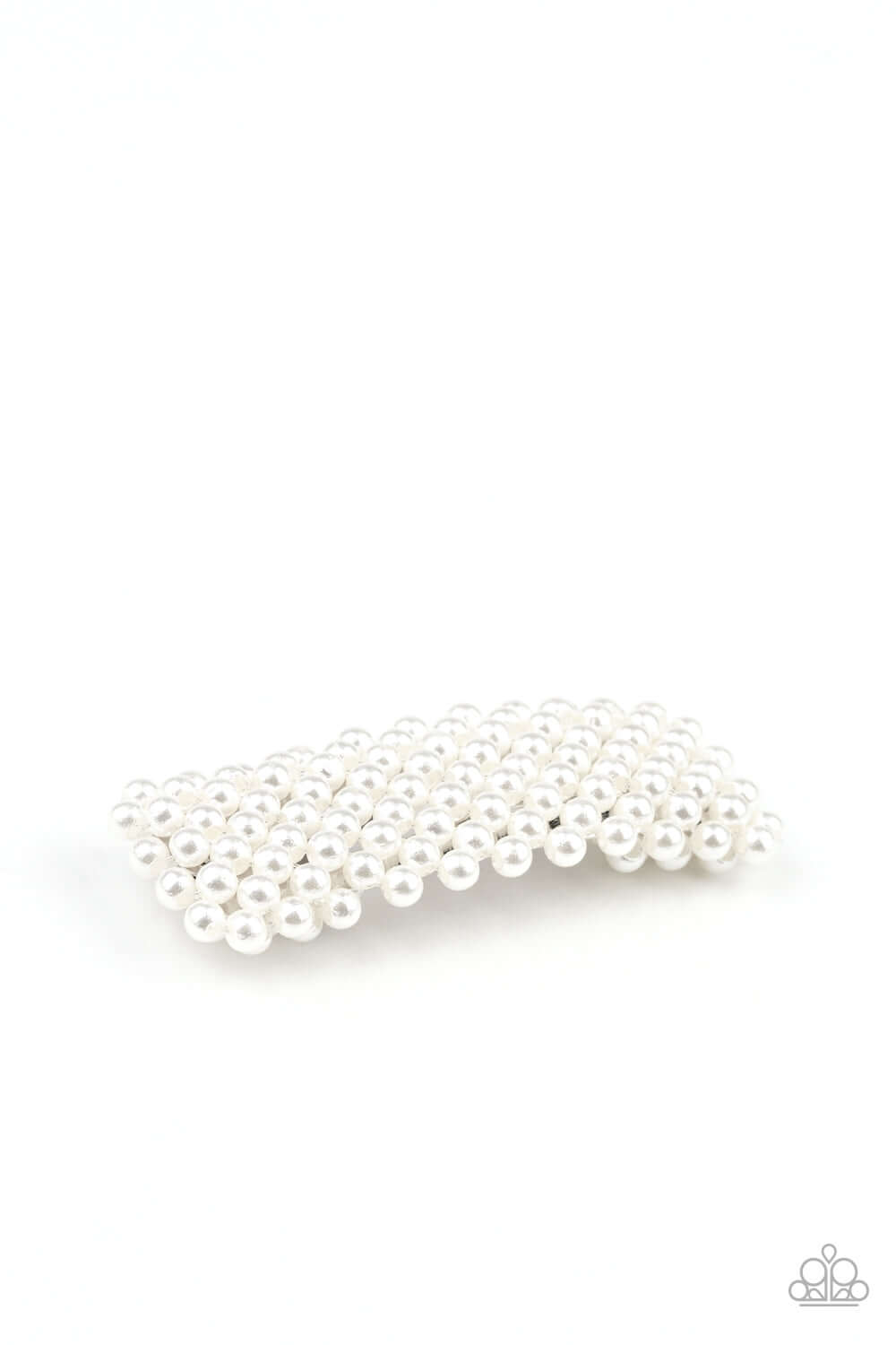 Paparazzi Accessories ✽ Pearl-Clutching Posh - White Hair Clip✽Flat Rate Ship $4.50✽ - Image #2
