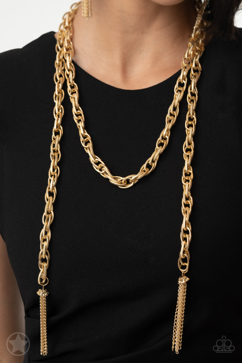 Paparazzi Accessories ✽ SCARFed for Attention - Gold Necklace✽Flat Rate Ship $4.50✽