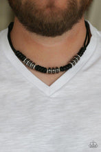 Load image into Gallery viewer, Paparazzi Accessories ❋Lets Take A Ride - Black Mens Necklace❋ Flat Rate Ship $4.50❋ - Image #2
