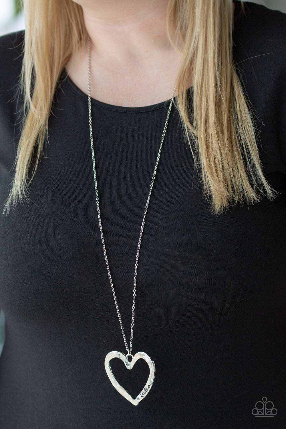 Paparazzi Accessories ✽ A Mothers Love - Silver Necklace✽Flat Rate Ship $4.50✽
