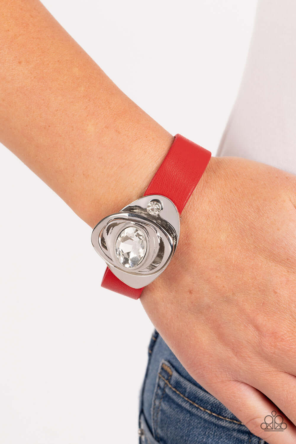 Paparazzi Accessories ❋Pasadena Prairies - Red Bracelet❋ Flat Rate Ship $4.50❋ - Image #2