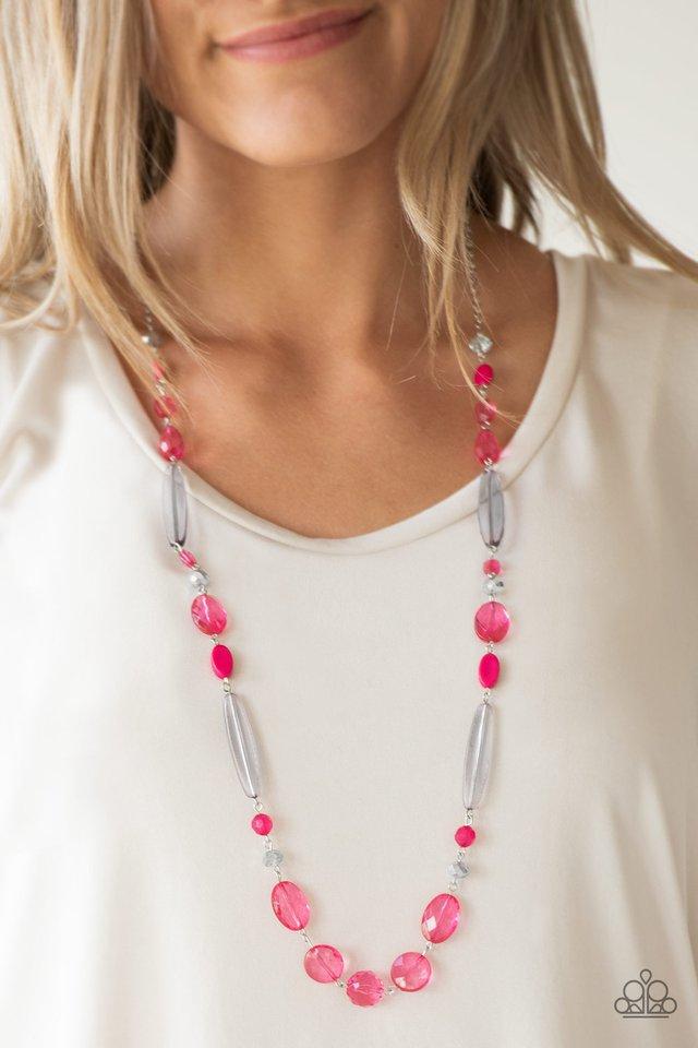 Paparazzi Accessories ❋Quite Quintessence - Pink Necklace❋ Flat Rate Ship $4.50❋ - Image #2