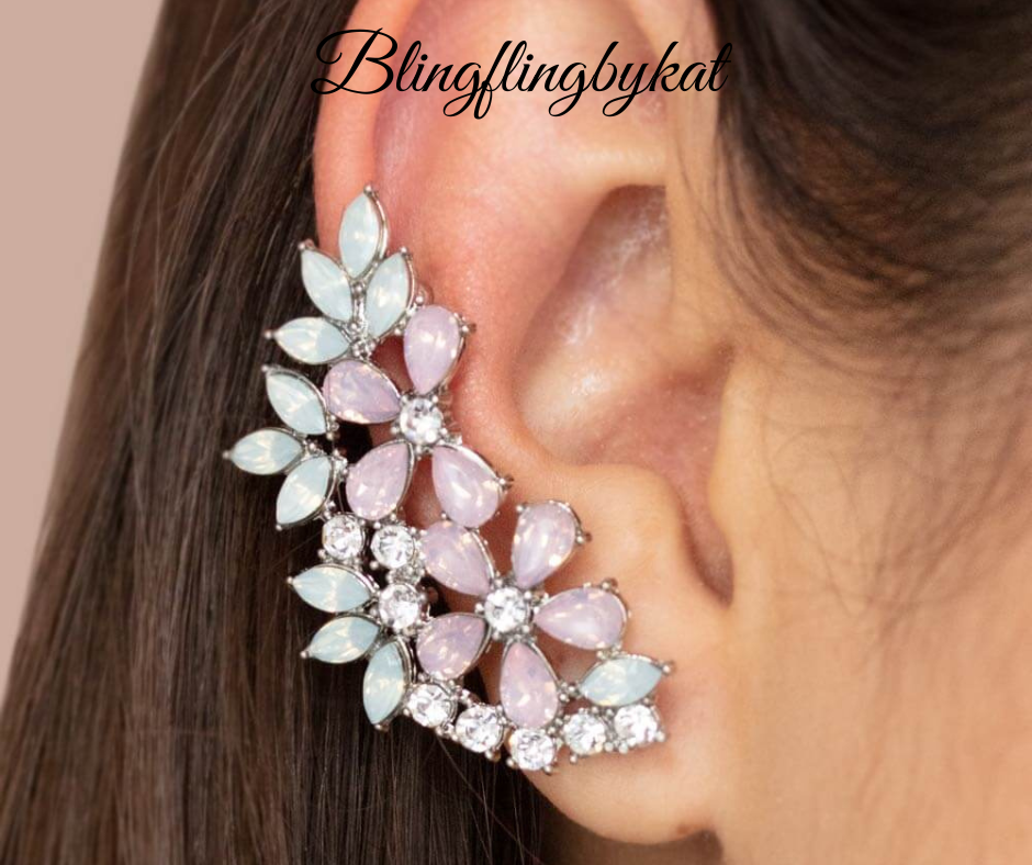 Paparazzi Accessories ❋Garden Party Powerhouse - Pink Post Earrings❋ Flat Rate Ship $4.50❋ - Image #1