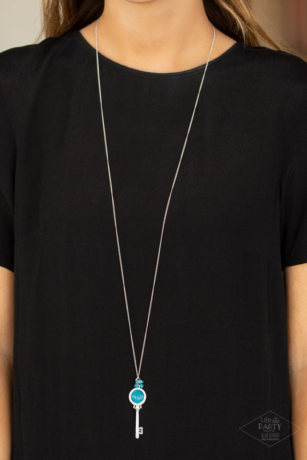 Paparazzi Accessories ✽ Unlock Every Door - Blue Necklace✽Flat Rate Ship $4.50✽