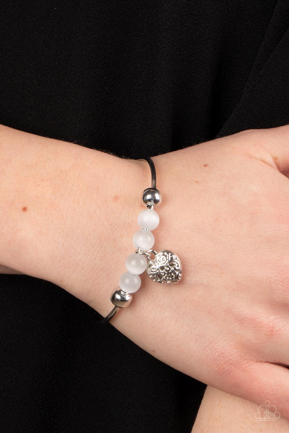 Paparazzi Accessories ❋Vintage Vows - White Bracelet❋ Flat Rate Ship $4.50❋ - Image #2