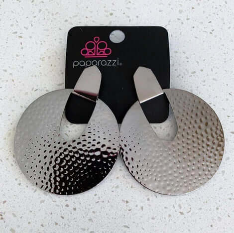 Paparazzi Accessories ❋Bold Intentions - Black Post Earrings❋ Flat Rate Ship $4.50❋ - Image #1