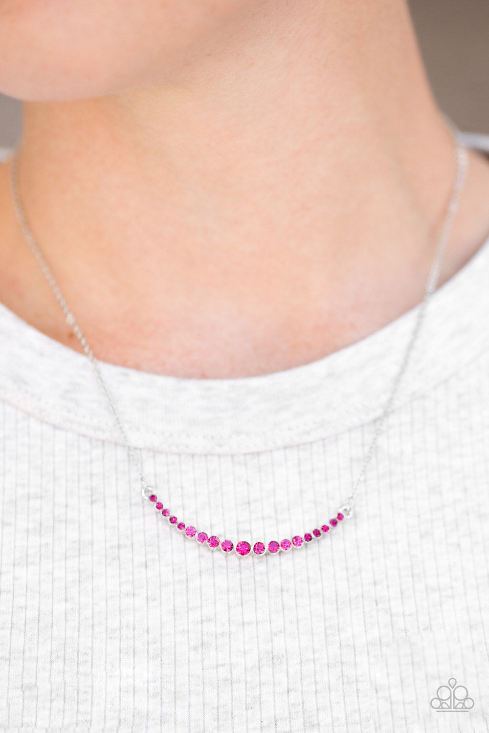 Paparazzi Accessories ✽ Rockin Rhinestones - Pink Necklace✽Flat Rate Ship $4.50✽