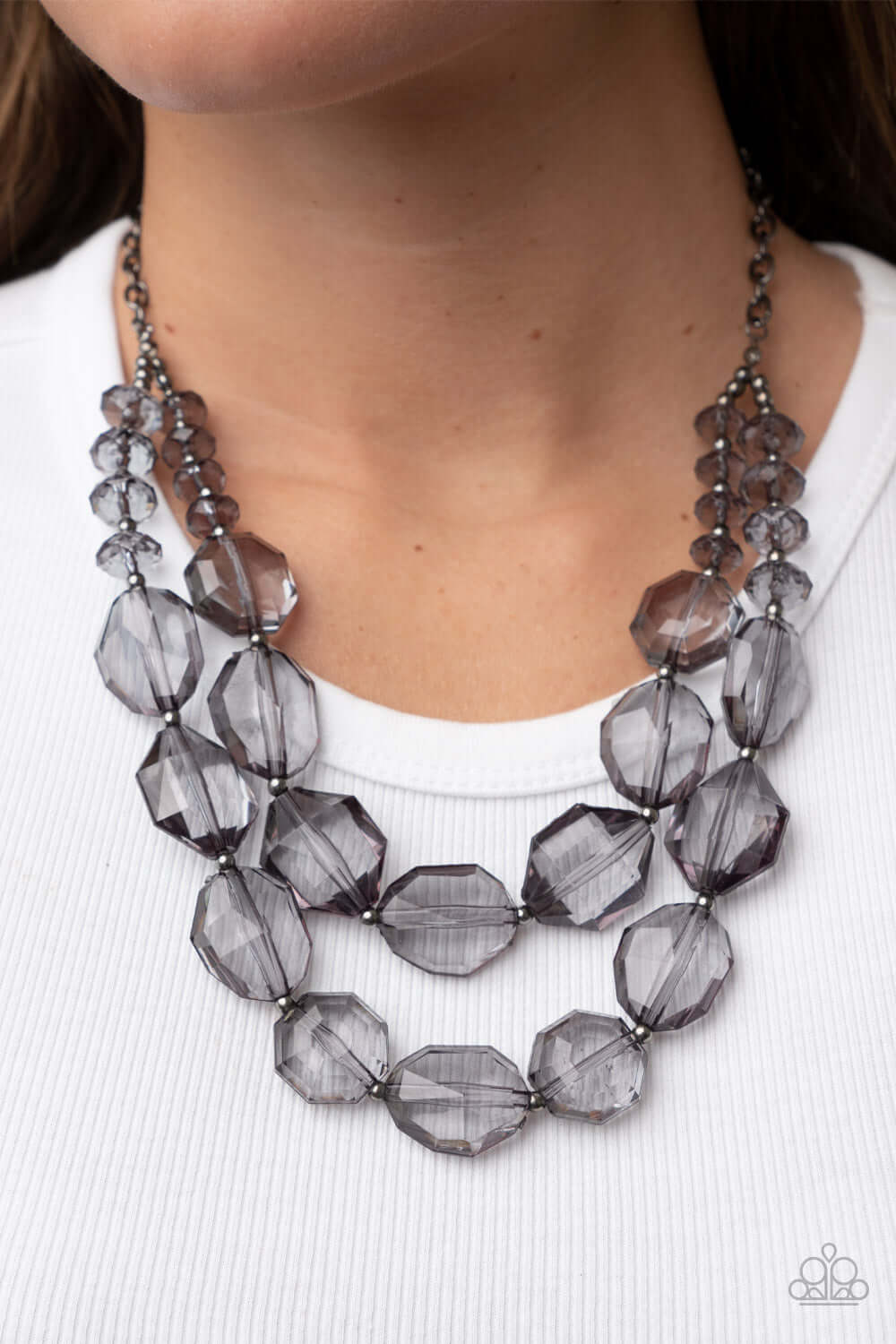 Paparazzi Accessories ❋Icy Illumination - Black Necklace❋ Flat Rate Ship $4.50❋ - Image #2