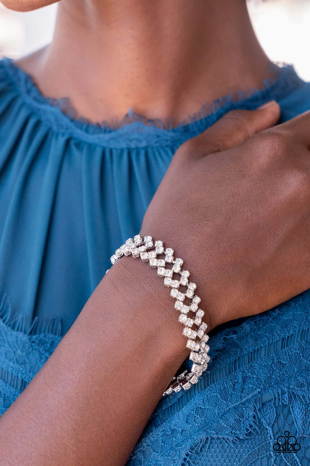 Paparazzi Accessories ❋Seize the Sizzle - White Bracelet❋ Flat Rate Ship $4.50❋ - Image #3