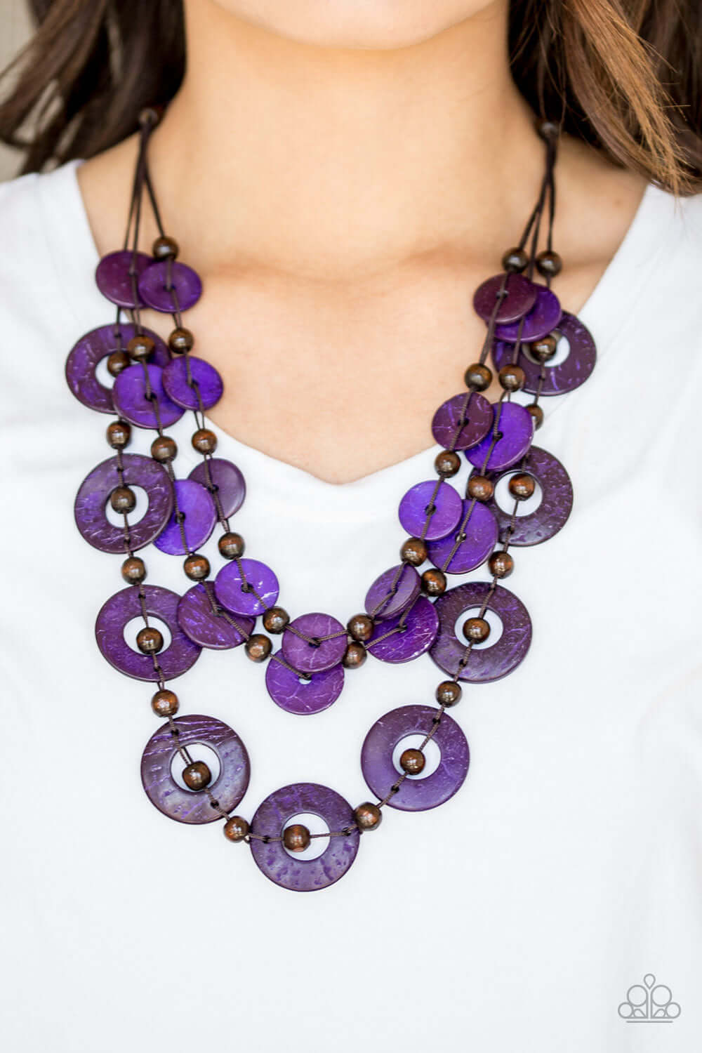 Paparazzi Accessories ✽ Catalina Coastin - Purple Necklace✽Flat Rate Ship $4.50✽ - Image #2