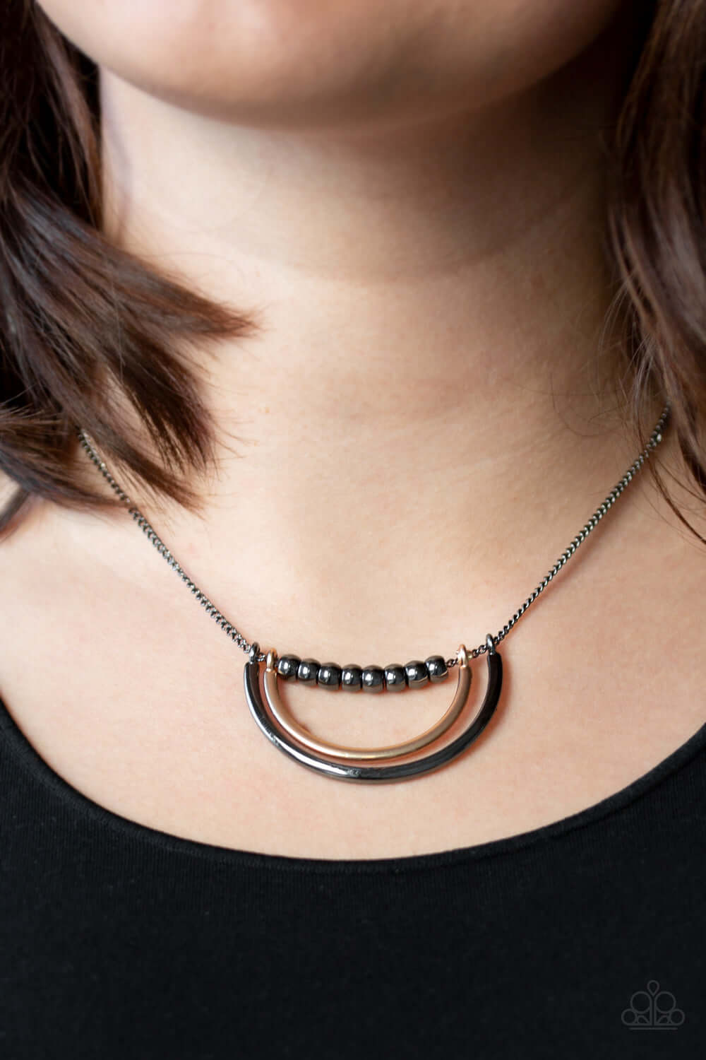 Paparazzi Accessories ❋Artificial Arches - Black Necklace❋ Flat Rate Ship $4.50❋