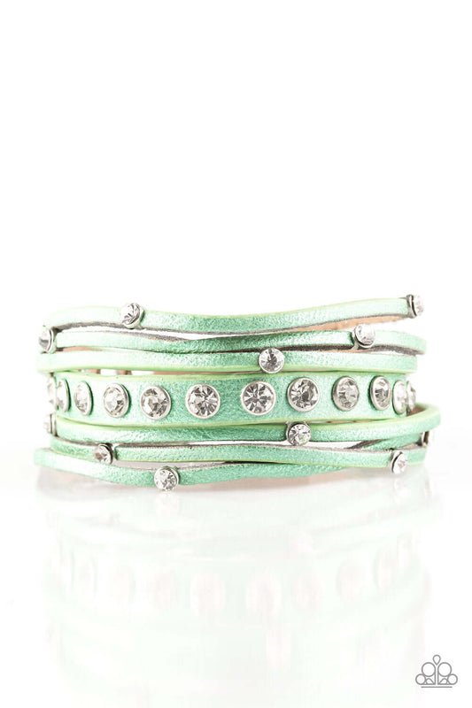 brought✽to✽you✽by✽blingflingbykat✽catwalk-it-off-green-bracelet✽paparazzi-accessories
