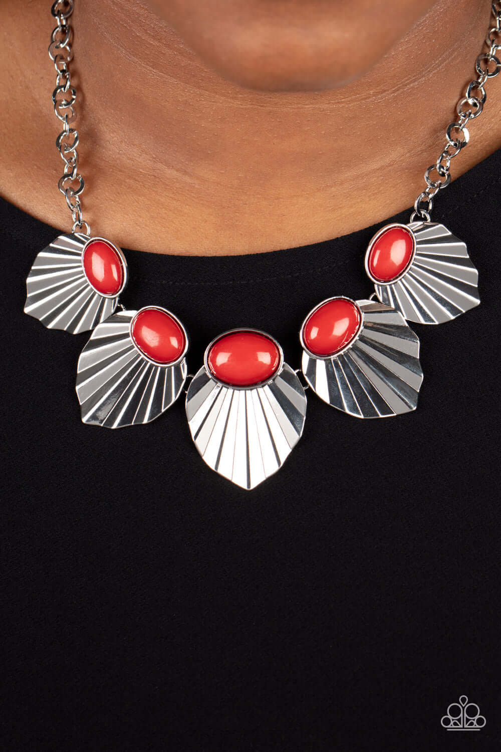 Paparazzi Accessories ❋Fearlessly Ferocious - Red Necklace❋ Flat Rate Ship $4.50❋ - Image #2