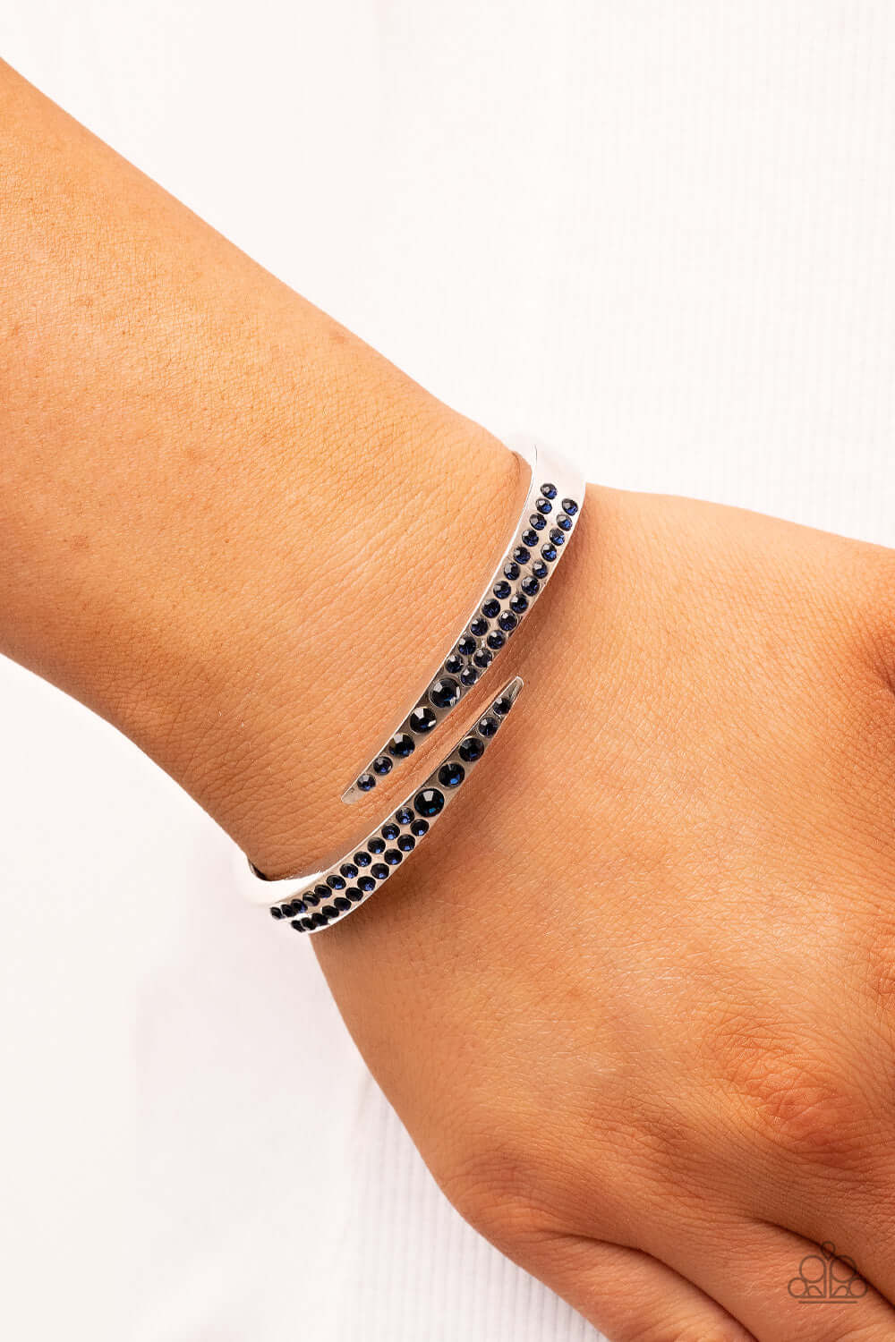 Paparazzi Accessories ❋Sideswiping Shimmer - Blue Bracelet❋ Flat Rate Ship $4.50❋ - Image #2