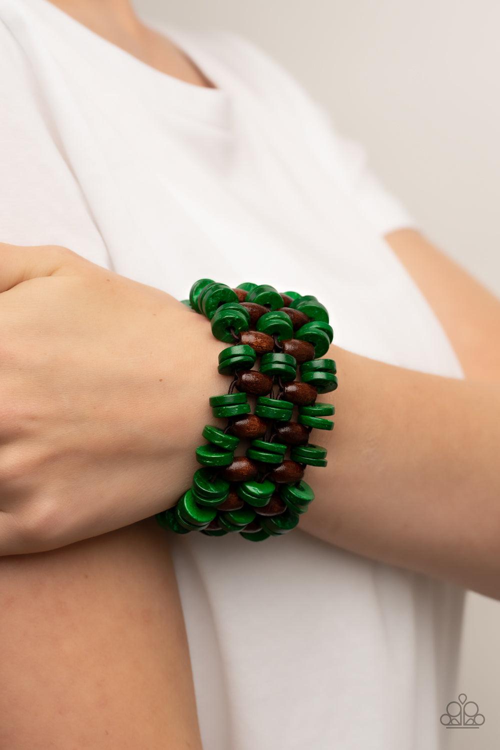 Paparazzi Accessories ❋Galapagos Go-Getter - Green Bracelet❋ Flat Rate Ship $4.50❋ - Image #2