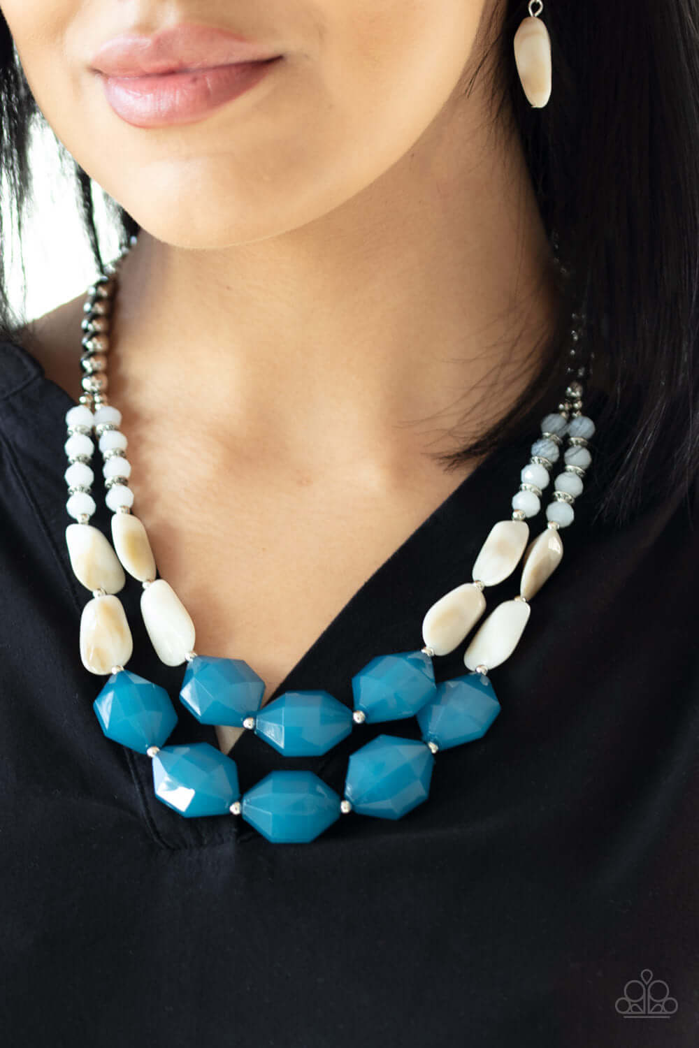 Paparazzi Accessories ✽ Seacoast Sunset - Blue Necklace✽Flat Rate Ship $4.50✽ - Image #2