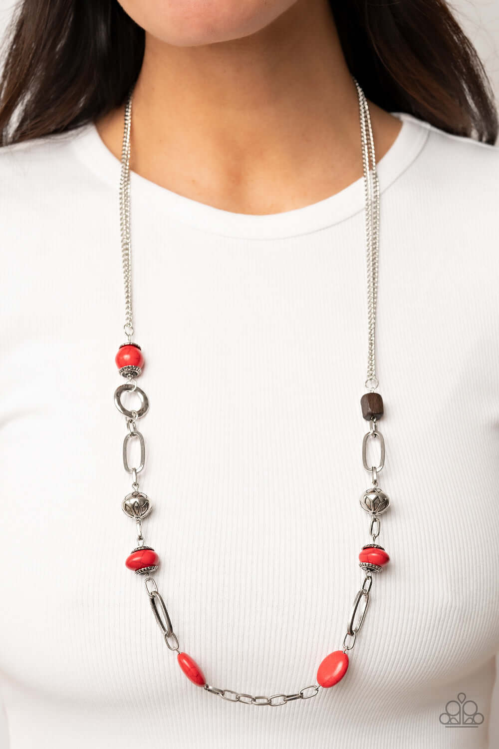 Paparazzi Accessories ❋Barefoot Bohemian - Red Necklace❋ Flat Rate Ship $4.50❋ - Image #2