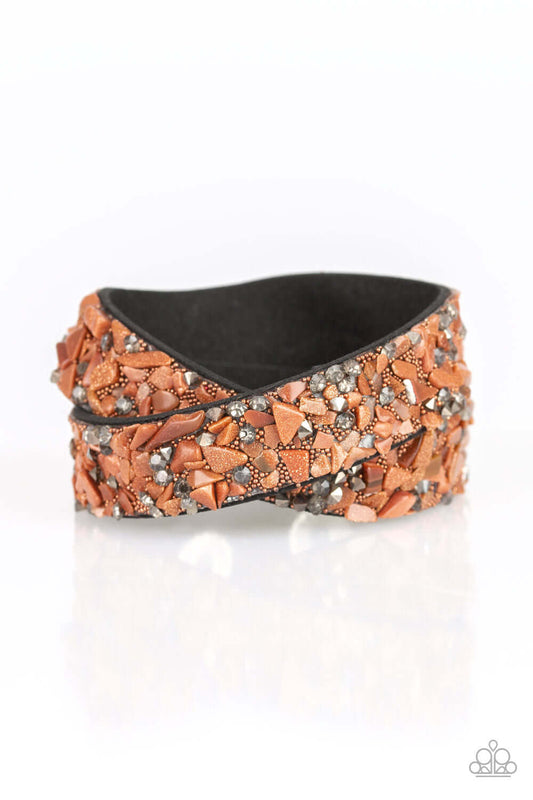 brought✽to✽you✽by✽blingflingbykat✽crush-hour-brown-bracelet✽paparazzi-accessories