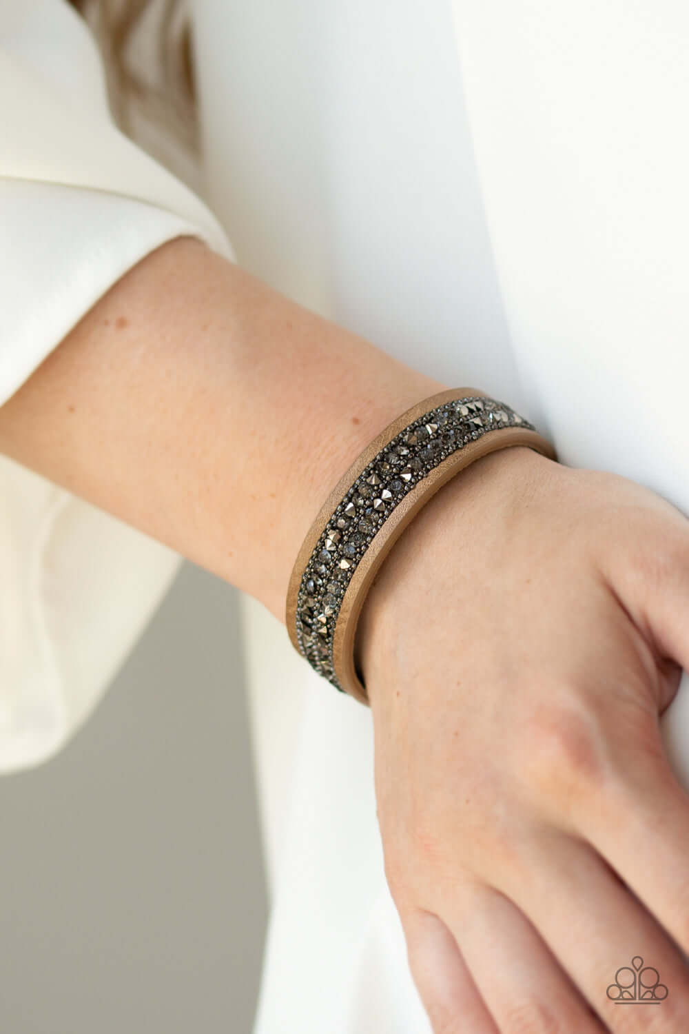 Paparazzi Accessories ✽ Crunch Time - Brown Bracelet✽Flat Rate Ship $4.50✽ - Image #2