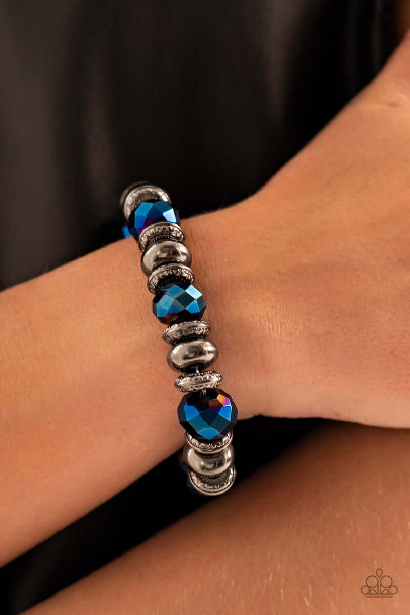 Paparazzi Accessories ❋Power Pose - Blue Bracelet❋ Flat Rate Ship $4.50❋ - Image #2