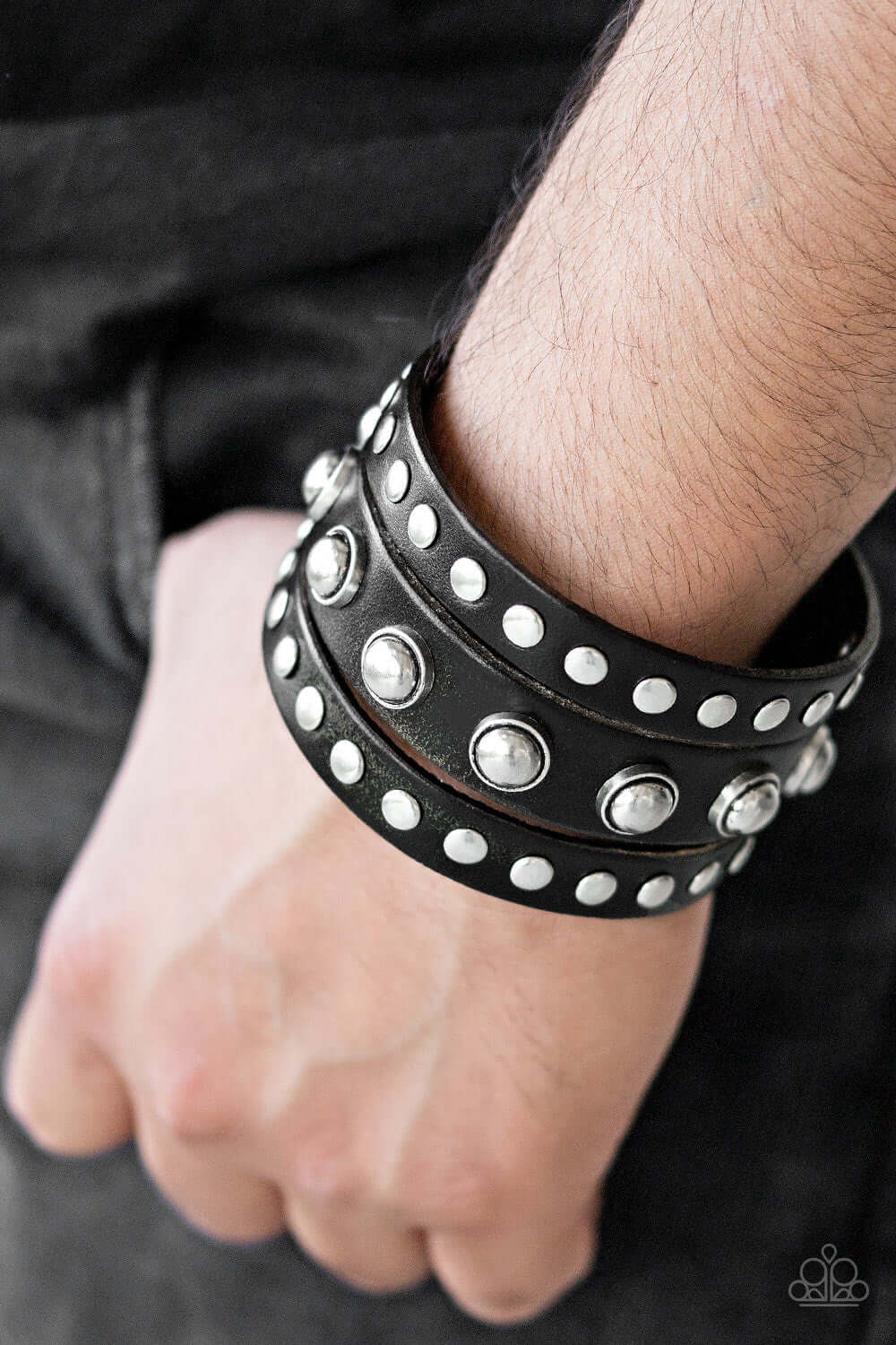 Paparazzi Accessories ✽ Win Your Spurs - Black Bracelet✽Flat Rate Ship $4.50✽ - Image #2