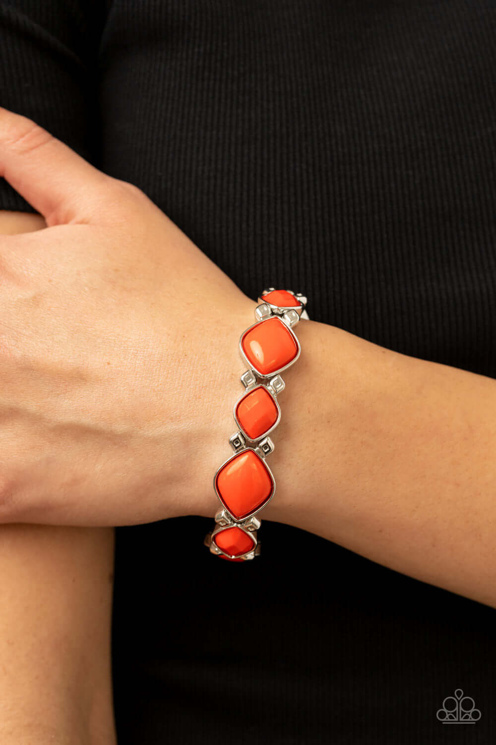 Paparazzi Accessories ❋Boldly BEAD-azzled - Orange Bracelet❋ Flat Rate Ship $4.50❋ - Image #2