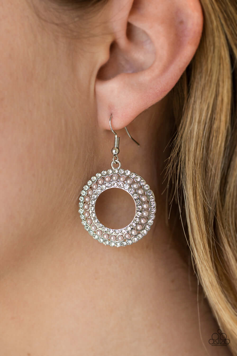 Paparazzi Accessories ✽ Sparkle Splurge - Pink Earrings✽Flat Rate Ship $4.50✽ - Image #2