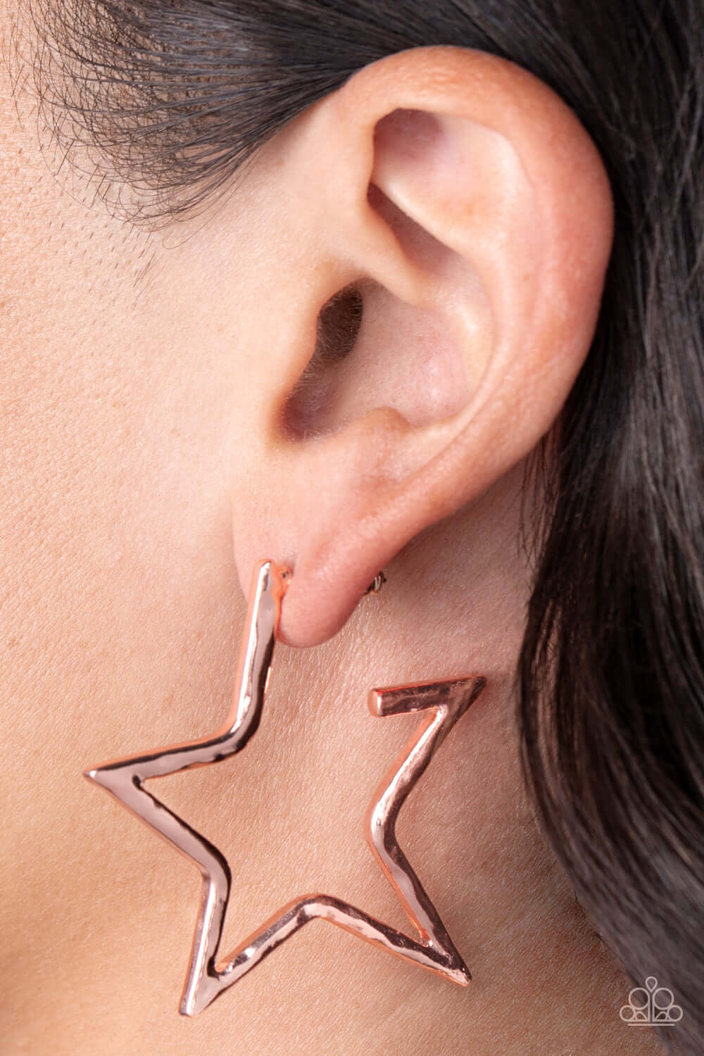 Paparazzi Accessories ❋All-Star Attitude - Copper Earrings❋ Flat Rate Ship $4.50❋ - Image #2