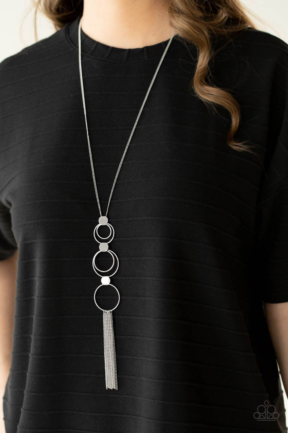 Paparazzi Accessories ❋Join The Circle - Silver Necklace❋ Flat Rate Ship $4.50❋ - Image #2