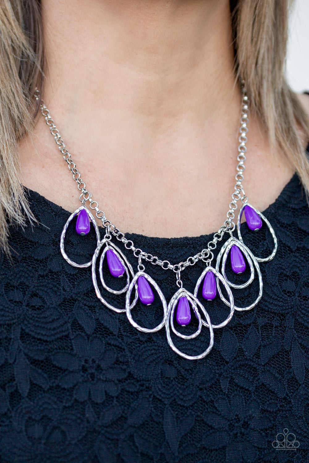 Paparazzi Accessories ✽ Tango Tempest - Purple Necklace✽Flat Rate Ship $4.50✽