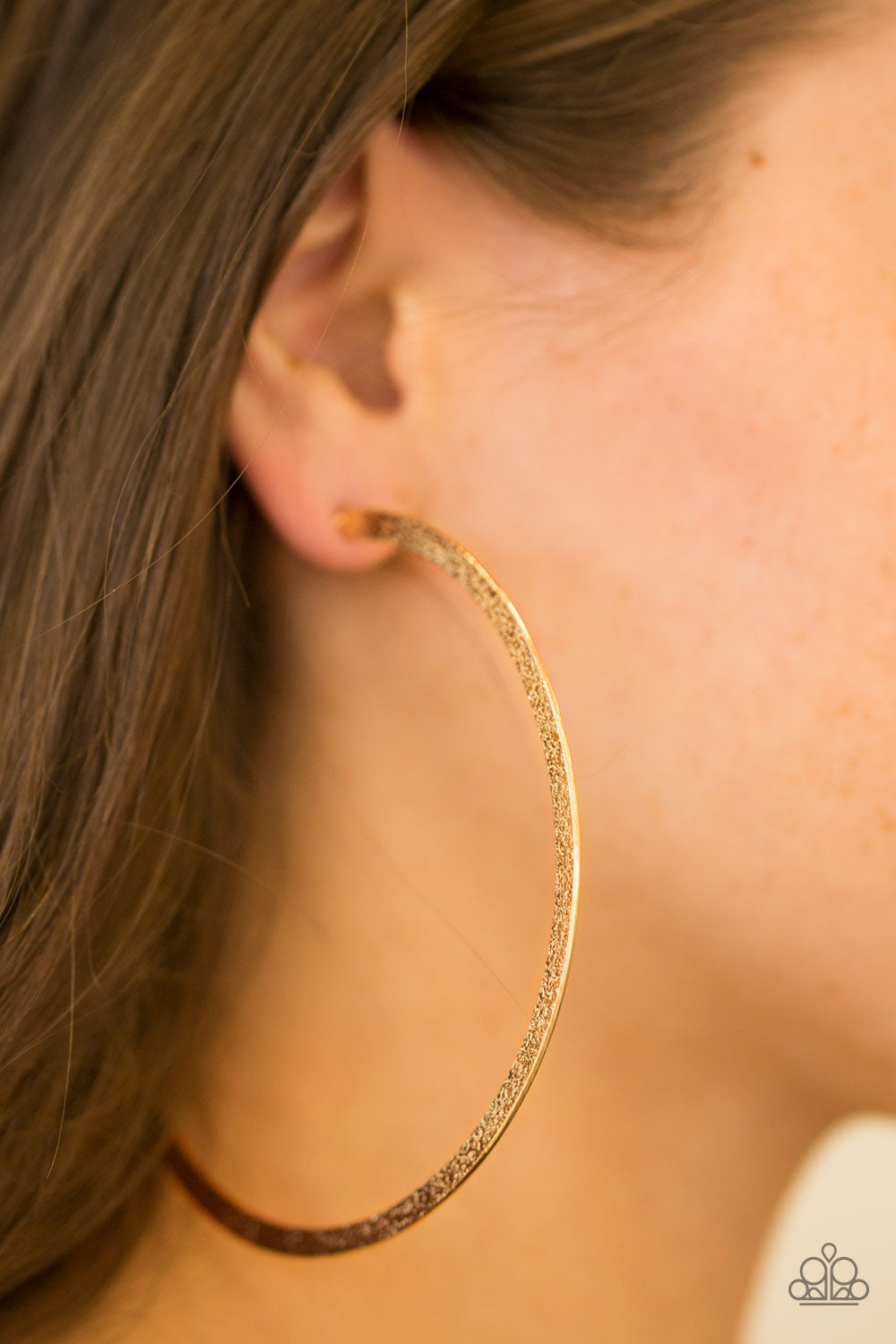 Paparazzi Accessories ✽ Size Them Up - Gold Earrings✽Flat Rate Ship $4.50✽