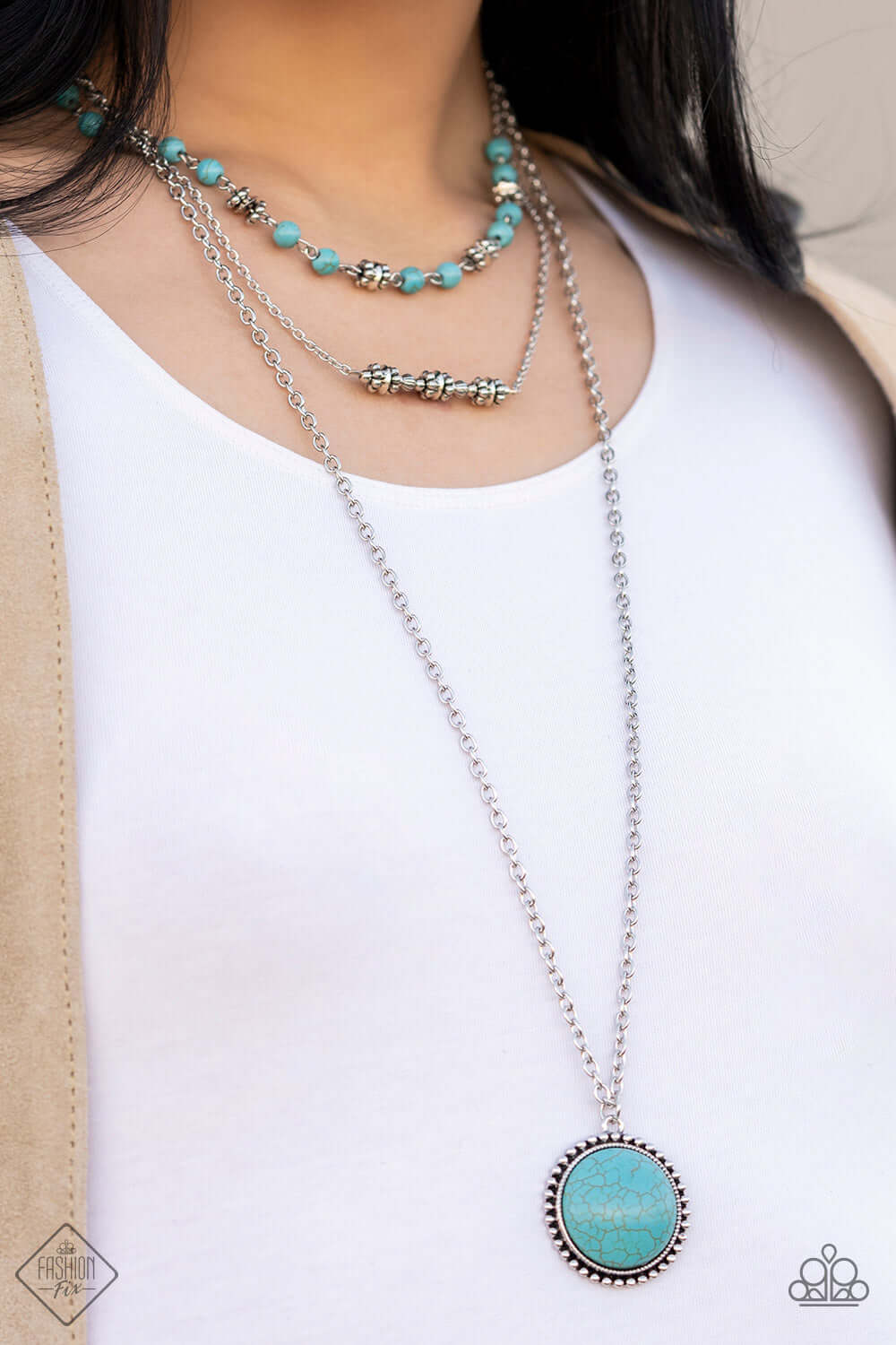 Paparazzi Accessories ❋Sahara Symphony - Blue Necklace❋ Flat Rate Ship $4.50❋ - Image #3