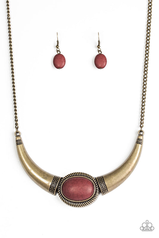 brought✽to✽you✽by✽blingflingbykat✽cause-a-steer-brass-necklace✽paparazzi-accessories