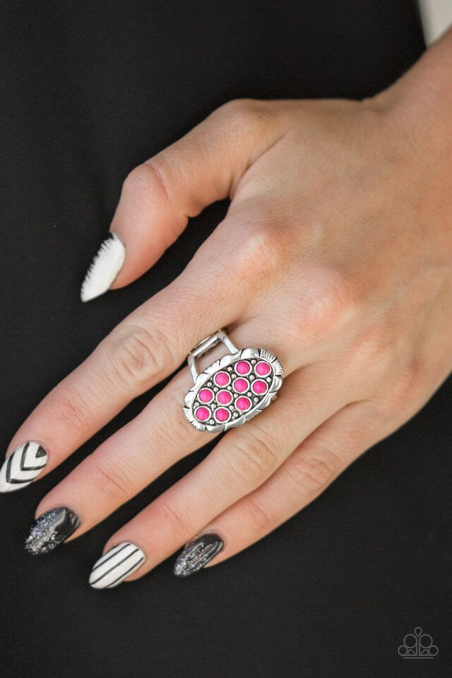 Paparazzi Accessories ❋Cactus Garden - Pink Ring❋ Flat Rate Ship $4.50❋ - Image #2