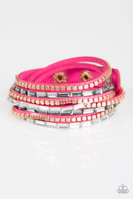 Load image into Gallery viewer, brought✽to✽you✽by✽blingflingbykat✽this-time-with-attitude-pink-bracelet✽paparazzi-accessories
