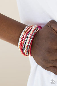 Paparazzi Accessories ✽ This Time With Attitude - Pink Bracelet✽Flat Rate Ship $4.50✽