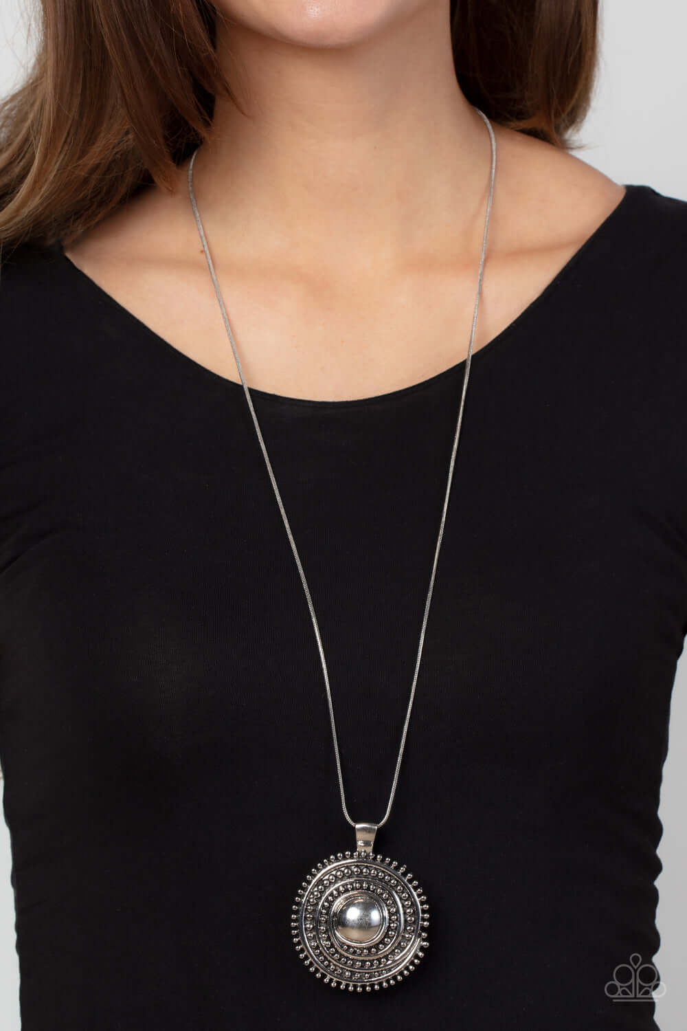 Paparazzi Accessories ❋Solar Swirl - Silver Necklace❋ Flat Rate Ship $4.50❋ - Image #2