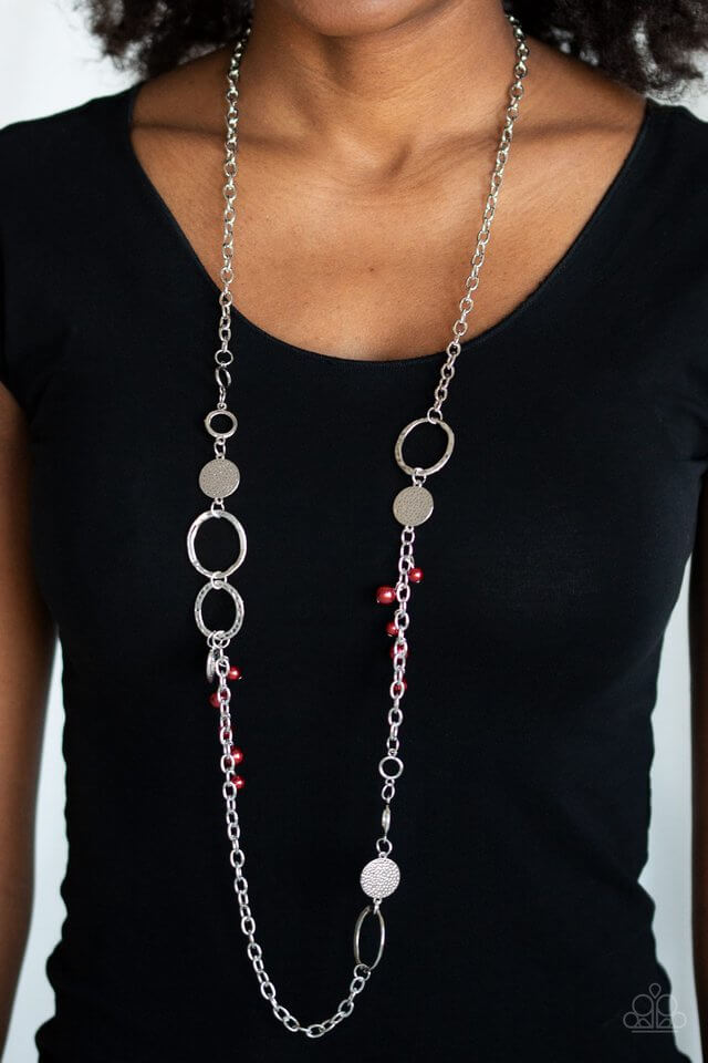 Paparazzi Accessories ✽Unapologetic Flirt - Red Necklace✽Flat Rate Ship $4.50✽ - Image #2