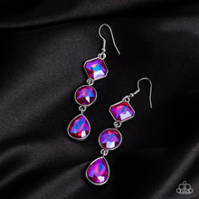 Load image into Gallery viewer, Paparazzi Accessories ❋Reflective Rhinestones - Pink Earrings❋ Flat Rate Ship $4.50❋ - Image #3
