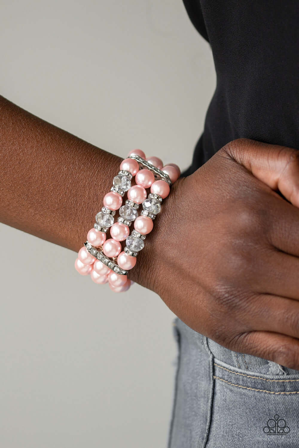 Paparazzi Accessories ✽ Undeniably Dapper - Pink Bracelet✽Flat Rate Ship $4.50✽ - Image #2
