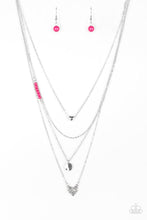 Load image into Gallery viewer, brought-to-you-by-blingflingbykat-gypsy-heart-pink-necklace-paparazzi-accessories-
