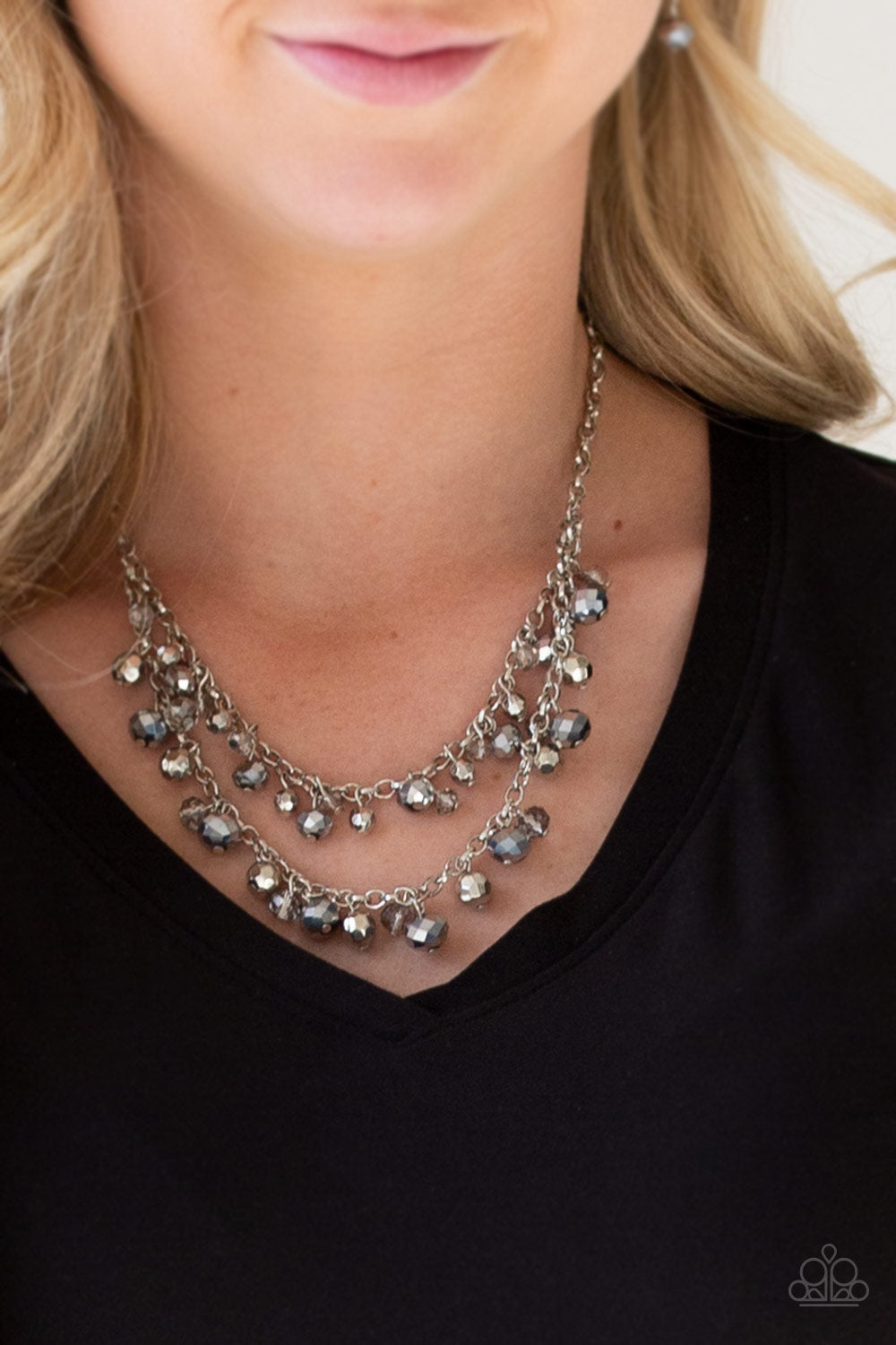 Paparazzi Accessories ✽ Fashion Show Fabulous - Silver Necklace✽Flat Rate Ship $4.50✽
