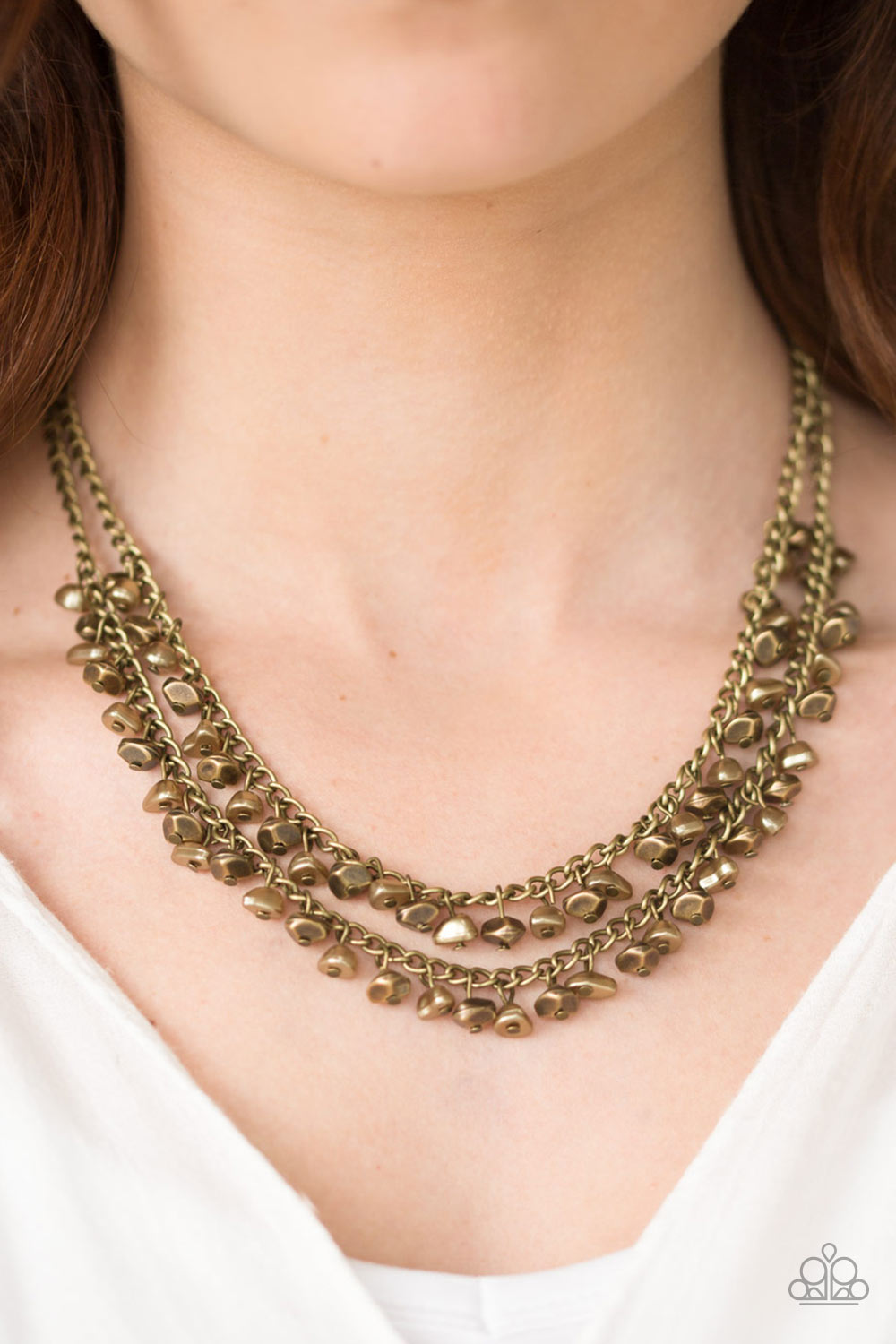 Paparazzi Accessories ✽ Majestic Marinas - Brass Necklace✽Flat Rate Ship $4.50✽