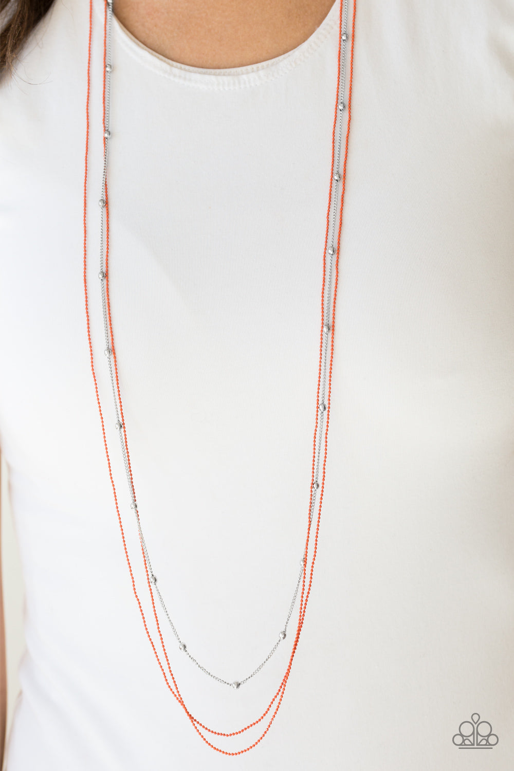 Paparazzi Accessories ✽ Colorfully Chic - Orange Necklace✽Flat Rate Ship $4.50✽