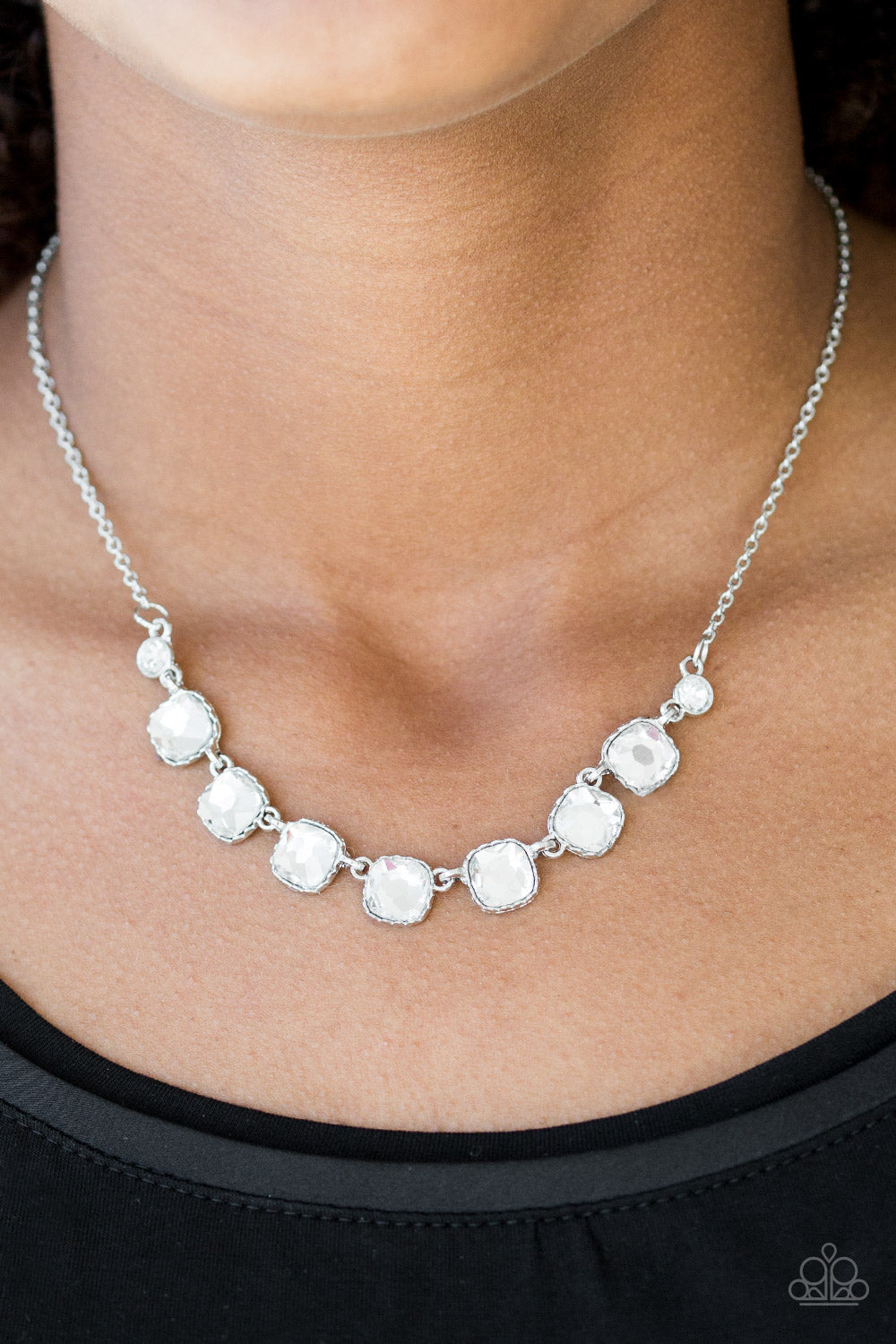 Paparazzi Accessories ✽ Deluxe Luxe - White Necklace✽Flat Rate Ship $4.50✽