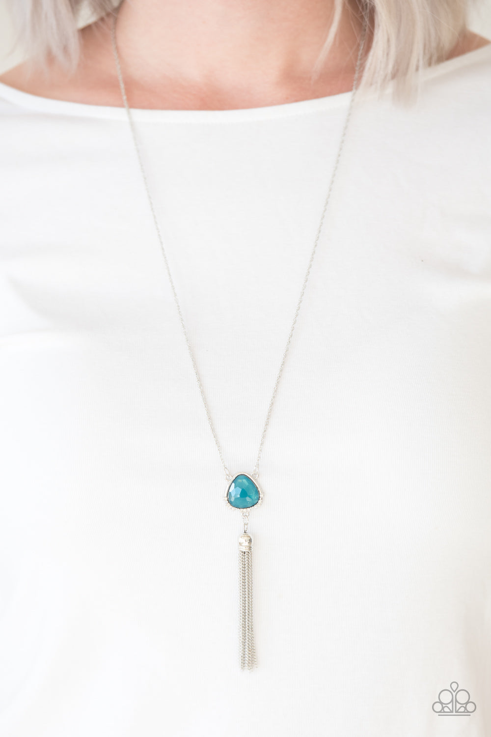 Paparazzi Accessories ✽ The Glow Show - Blue Necklace✽Flat Rate Ship $4.50✽